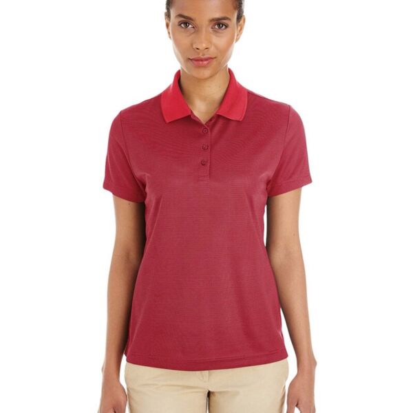 Women's Express Microstripe Performance Pique Polo Thumbnail