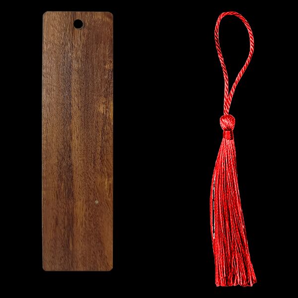 Coyote Dark Brown Wooden Bookmark Thumbnail